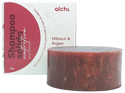 Alchi Shampoo Sólido Nutritivo Hibisco e Argan 80g