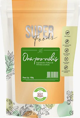 QLY Ervas Super Foods Ora Pro Nobis em Pó Condimento Puro 100g