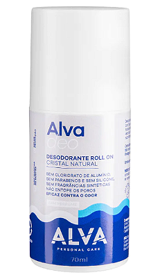 Alva Desodorante Roll-on Cristal Natural Sem Perfume 70ml