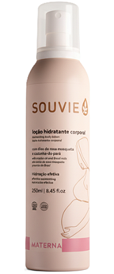 Souvie Materna Loção Hidratante Corporal Orgânica com Rosa Mosqueta 250ml