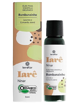 Terra Flor Iarê Ninar Óleo Para Shantala Orgânico Bumbunzinho 60ml