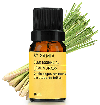 By Samia Óleo Essencial de Lemongrass (Capim Limão) 10ml