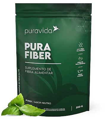 Puravida Pura Fiber - Suplemento Alimentar de Fibras em Pó 250g