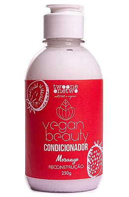 Twoone Onetwo Vegan Beauty Condicionador Reconstrução Morango 250g