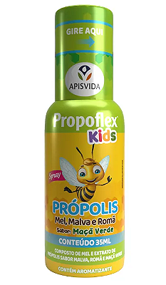 ApisVida Propoflex Kids Extrato de Própolis e Mel Sabor Maçã Verde Spray 35ml