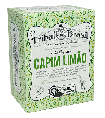 Tribal Brasil Chá de Capim Limão Orgânico Caixa 15 Sachês