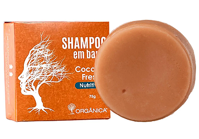 Shampoo em Barra Nutritivo Coconut Fresh - Orgânica Body & Spa 75g