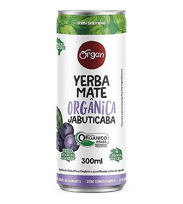Organ Bebida Orgânica Yerba Mate Jabuticaba 300ml