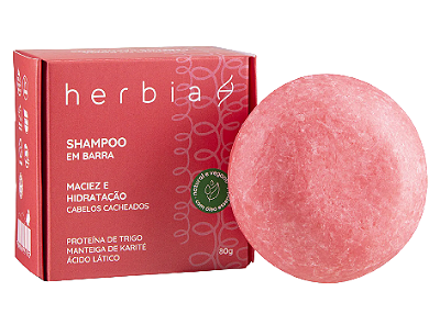 Herbia Shampoo em Barra Cabelos Cacheados 80g