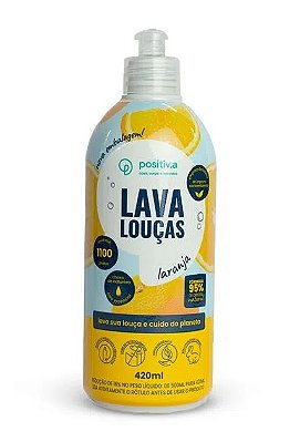 Positiv.a Lava Louças Natural Laranja 420ml