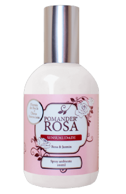Pomander Rosa Sensualidade com Jasmim Spray Ambiente 100ml