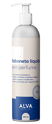 Alva Sabonete Líquido Sem Perfume 250ml