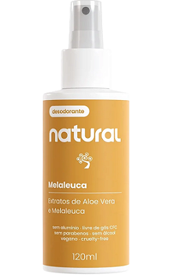 Suavetex Natural Desodorante Spray com Melaleuca e Aloe Vera 120ml