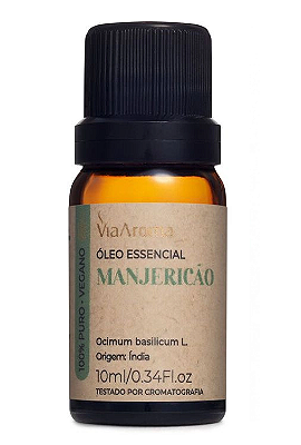 Via Aroma Óleo Essencial de Manjericão 10ml