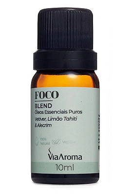 Via Aroma Blend de Óleos Essenciais Foco 10ml