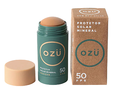 OZÜ Protetor Solar Facial Mineral FPS 50 UVA/UVB - Cor 2 Atlas 29g