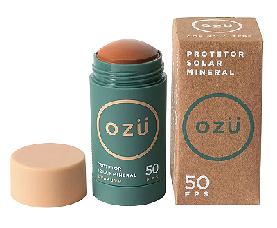 OZÜ Protetor Solar Facial Mineral FPS 50 UVA/UVB - Cor 3 Tebe 29g