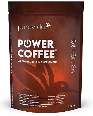 Puravida Power Coffee - Bebida Vegetal com Café, Curcumax e TCM