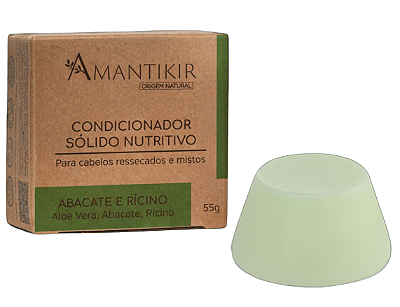 Amantikir Condicionador Sólido Nutritivo Abacate e Rícino 55g