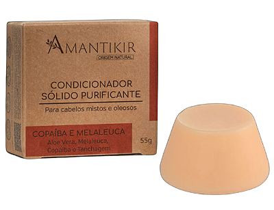 Amantikir Condicionador Sólido Purificante Copaíba e Melaleuca 55g