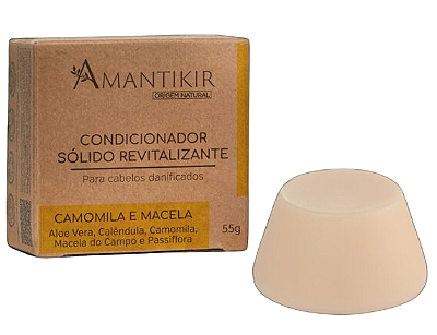 Amantikir Condicionador Sólido Revitalizante Camomila e Macela 55g