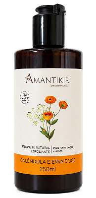 Amantikir Sabonete Líquido Esfoliante Calêndula e Erva Doce 250ml