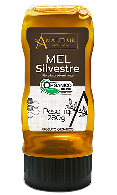 Amantikir Mel Silvestre Orgânico Bisnaga Corta-Gotas 280g