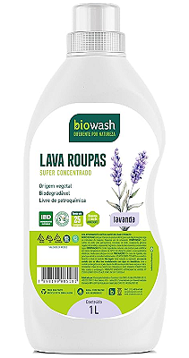 Biowash Lava Roupas Natural Lavanda 1L