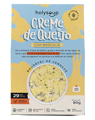 HolySoup Sopa de Creme de Queijo com Brócolis 90g