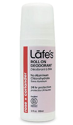Lafe's Desodorante Roll-on Rosa e Coentro 88ml + BRINDE Mini Condicionador Sóllido