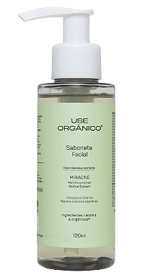 Use Orgânico Sabonete Facial Miracne Pele Oleosa 120ml