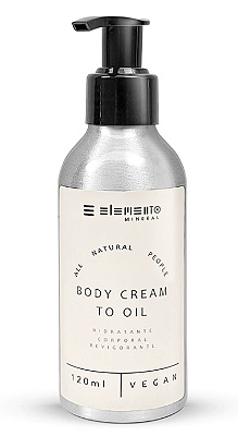 Elemento Mineral Body Cream To Oil - Hidratante Corporal Revigorante 120ml