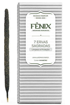 Fênix Incenso Natural 7 Ervas Sagradas 9 un
