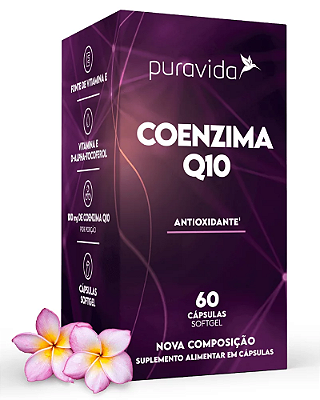 Puravida Coenzima Q10 - Suplemento em Cápsulas - 60 caps