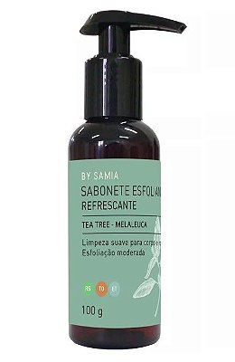 By Samia Refrescante Sabonete Líquido Esfoliante Tea Tree 100g