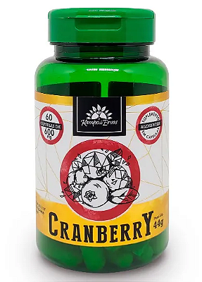 Kampo de Ervas Cranberry (600mg) - Suplemento em Cápsulas Veganas - 60 caps