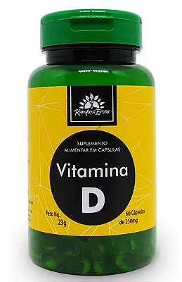 Kampo de Ervas Vitamina D (250mg) - Suplemento em Cápsulas - 60 caps