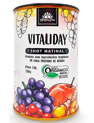 Kampo de Ervas Shot Matinal Vitaliday Orgânico 150g