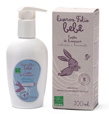 Reserva Folio Bebê Loção de Limpeza Calêndula e Camomila 200ml