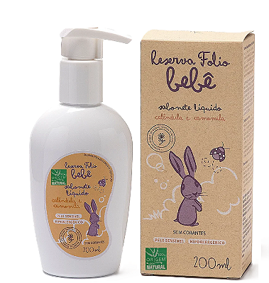 Reserva Folio Bebê Sabonete Líquido Calêndula e Camomila 200ml
