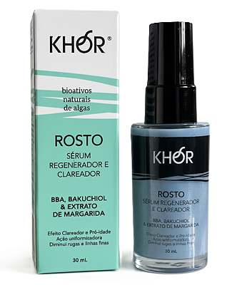 Khor Sérum Regenerador e Clareador com BBA, Bakuchiol e Margarida 30ml