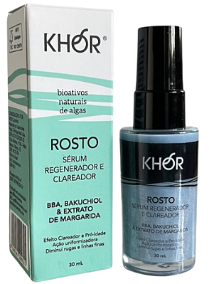 Khor Sérum Regenerador e Clareador com BBA, Bakuchiol e Margarida 30ml