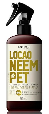 Openeem Loção Neem Pet - Limpeza Corpo e Patas 180ml