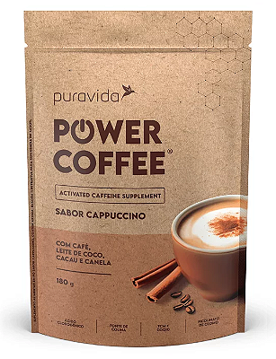 Puravida Power Coffee - Sabor Cappuccino 180g