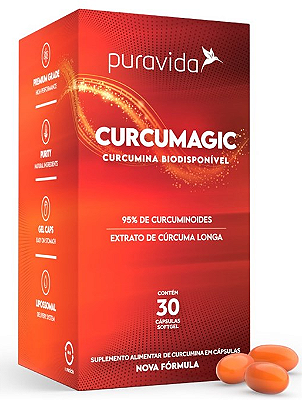 Puravida Curcumagic - Suplemento com Curcumina em Cápsulas - 30 caps