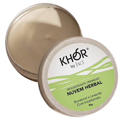 Khor By Jaci Desodorante Cremoso Nuvem Herbal com Bioretinol e Bicarbonato 50g