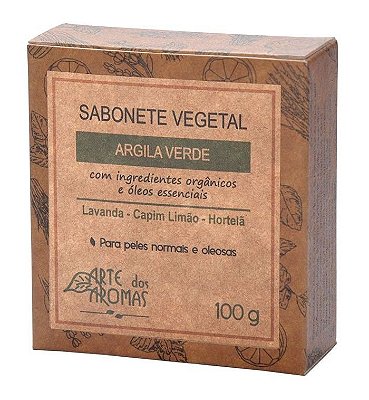 Arte dos Aromas Sabonete de Argila Verde 100g