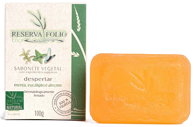 Reserva Folio Sabonete Vegetal Despertar com Menta, Eucalipto e Alecrim 100g
