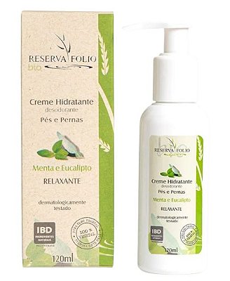 Reserva Folio Creme Hidratante Relaxante Pés e Pernas 120ml