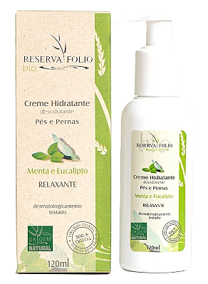 Reserva Folio Creme Hidratante Relaxante Pés e Pernas 120ml